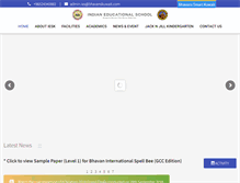 Tablet Screenshot of bhavanskuwait.com